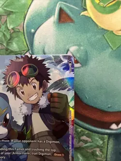 Davis Motomiya Alt Art BT21-085 SR WORLD CONVERGENCE Digimon Card English - Image 3