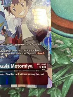 Davis Motomiya Alt Art BT21-085 SR WORLD CONVERGENCE Digimon Card English - Image 4