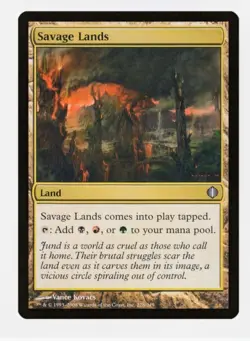 Savage Lands | Shards of Alara ALA | MTG | EDH Pauper Jund Tri-Land | NM - Image 1