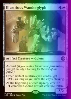 MTG Illustrious Wanderglyph (9/401) The Lost Caverns of Ixalan Commander NM FOIL - Image 1