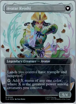 The Legend of Kyoshi Avatar Kyoshi - Borderless Non-Foil (TLA 0358 ) MTG - Image 2