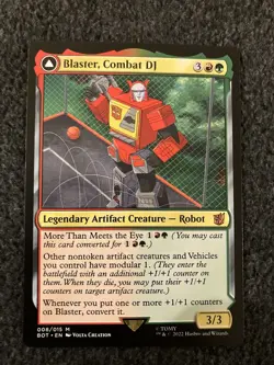 Magic The Gathering MTG - Blaster, Combat DJ - Universes Beyond: Transformers - Image 1