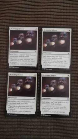 Magic: the Gathering / MtG Deafening Silence x4 Throne of Eldraine - Image 1