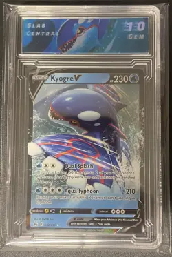 Kyogre Vmax Pokemon Graded 10 Slab Central - Image 1