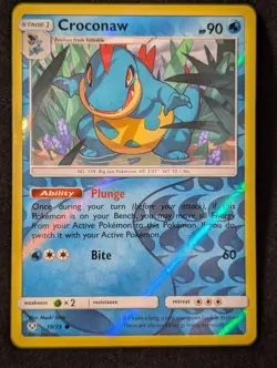 Croconaw 19/73 - Shining Legends Reverse Holo LP Pokemon TCG - Image 1