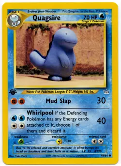 Pokemon - 1st Edition Neo Revelation Quagsire 48/64 NM - Image 1