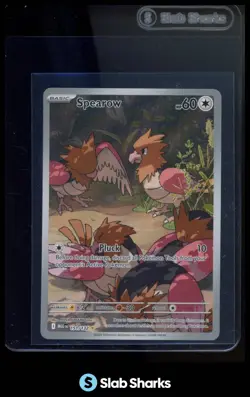 2025 POKEMON MEGA EVOLUTION MEG EN #151/132 SPEAROW ILLUSTRATION RARE - Image 1
