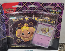 LOT OF 3 Pokemon TCG Paldean Fates Tech Sticker Collection Blister Pack Set NEW! - Image 3