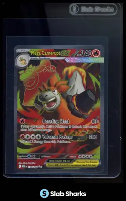 2025 POKEMON MEGA EVOLUTION MEG EN #156/132 MEGA CAMERUPT EX ULTRA RARE - Image 1