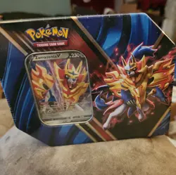 Pokemon TCG Zacian V Legends of Galar Tin NEW Sealed Five Packs - Image 1
