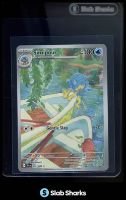 2025 POKEMON SV BLACK BOLT BLK EN #102/086 SIMIPOUR ILLUSTRATION RARE - Image 1
