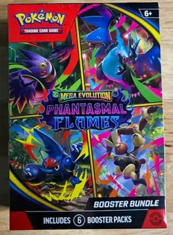 POKEMON TCG - MEGA EVOLUTIONS PHANTASMAL FLAMES - SEALED - BOOSTER BUNDLE - Image 1
