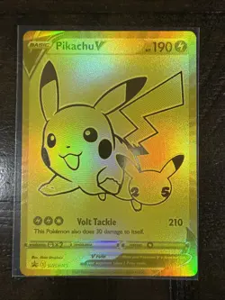 Pikachu v Gold and Pokeball SWSH145/SWSH146 Pokemon TCG Celebrations - Image 4