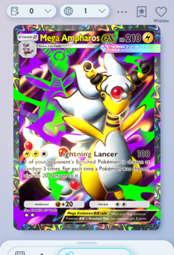 Pokemon TCG POCKET - Mega-Ampharos Full Art 2?, Mega-Rising, English - Image 1