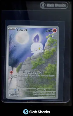 2025 POKEMON SV WHITE FLARE WHT EN #101/086 LITWICK ILLUSTRATION RARE - Image 1