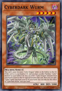 Yugioh ALIN-EN027 - Cyberdark Wurm - Ultra Rare - Image 1