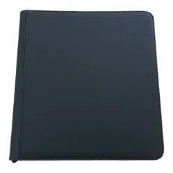 Album 12 spazi book Nero Black con zip per carte pokemon one piece yugioh mtg - Image 1