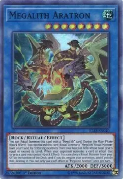 Megalith Aratron - IGAS-EN040 - Super Rare - 1st Edition - Yugioh - Image 1