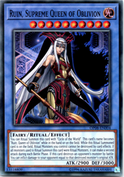 Ruin, Supreme Queen of Oblivion - OP08-EN004 - Super Rare - Yugioh - Image 1