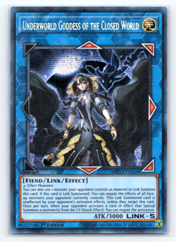 Underworld Goddess of the Closed World MP22-EN028 Prismatic Secret Rare Yugioh - Image 1