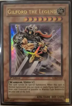 YuGiOh Gilford the Legend Ultra Rare 1st Edition SD5-EN001 - Image 1