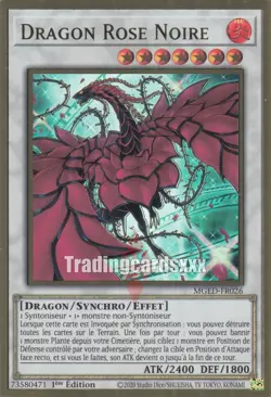 Yu-Gi-Oh! Dragon Rose Noire : PGR MGED-FR026 V.2 - Image 1
