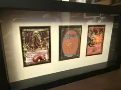 MTG (Magic The Gathering) Framed Ron Spencer Modified Cards (Sliver Queen, KISS) - Image 1