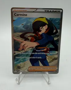 Carmine 204/167 NM Ultra Rare Full Art 2024 Pokemon SV Twilight Masquerade Card - Image 1
