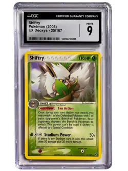 Shiftry CGC 9 EX Deoxys 25/107 2017 Pokemon Card Graded - Image 1