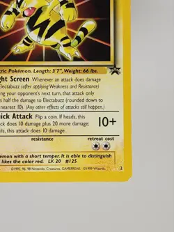 Electabuzz #2 WB Movie Black Star Promo Pokemon Card Near Mint Condition - Image 4