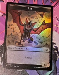 MTG *FOIL* Bloomburrow Token WARREN WARLEADER ** BAT NM - Image 2