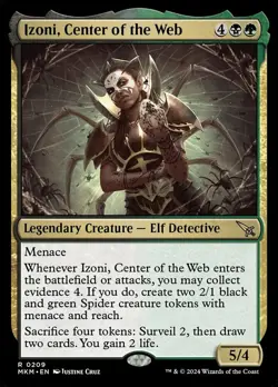 Near Mint, English - 2 x MTG Izoni, Center of the Web Murders at Karlov Manor - Image 1