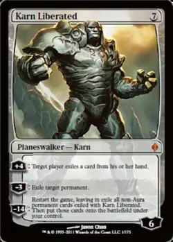 Lightly Played, English - 1 x MTG Karn Liberated New Phyrexia - Image 1