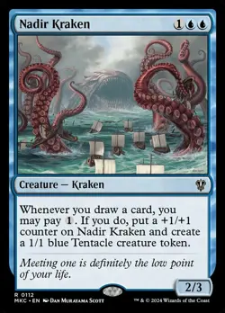 Near Mint, English - 4 x MTG Nadir Kraken Commander: Murders at Karlov Manor - Image 1
