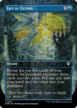 Near Mint, English - 1 x MTG Fact or Fiction - Foil - Borderless Commander Maste - Image 1