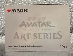 MTG: AVATAR Iroh, Grand Lotus - Art Series 47/54 Gold Signature Stamped - Image 2