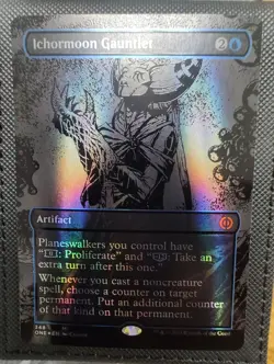 Ichormoon Gauntlet (Oil Slick Raised Foil) Phyrexia: All Will Be One Foil - Image 1