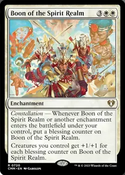 Near Mint, English - 1 x MTG Boon of the Spirit Realm Commander Masters - Image 1