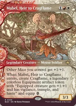 Near Mint, English - 1 x MTG Mabel, Heir to Cragflame - Showcase Bloomburrow - Image 1