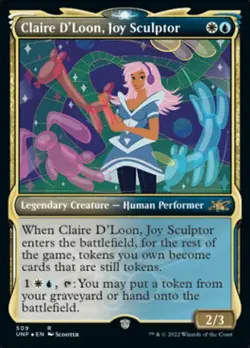 Near Mint, English - 1 x MTG Claire D'Loon, Joy Sculptor - Showcase - Galaxy Foi - Image 1