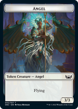 Hero Deal, English - 1 x MTG Angel Token Streets of New Capenna - Image 1