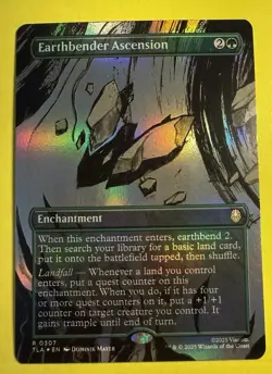 Magic ~ Earthbender Ascension 0307 ~ Borderless Foil ~ Avatar ~ Pack Fresh - Image 1