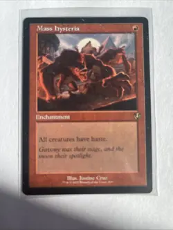Mass Hysteria (Retro Frame) Normal R Innistrad Remastered 400 NM - Image 1