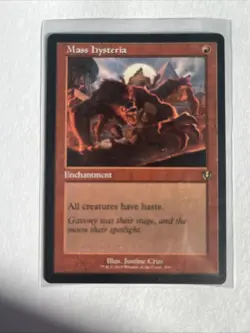 Mass Hysteria (Retro Frame) Normal R Innistrad Remastered 400 NM - Image 3
