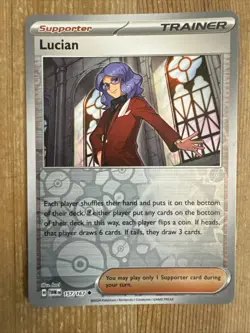 Pokemon TCG Lucian Scarlet & Violet-Twilight Masquerade 157/167 Reverse Holo NM - Image 1
