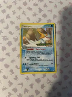 Swampert 11/106 Stamped Reverse Holo NM EX Emerald Pokemon damaged - Image 1