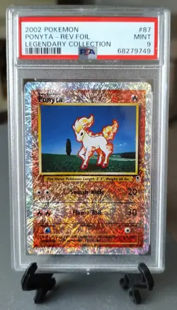Pokemon Legendary Collection Reverse Holo Ponyta 87/110 PSA 9 MINT Graded - Image 1