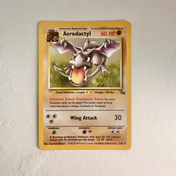 Aerodactyl 1999 Base Set Pokemon TCG Rare Fossil Holo 1/62 - Image 1