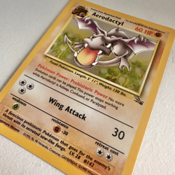 Aerodactyl 1999 Base Set Pokemon TCG Rare Fossil Holo 1/62 - Image 3