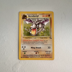 Aerodactyl 1999 Base Set Pokemon TCG Rare Fossil Holo 1/62 - Image 4